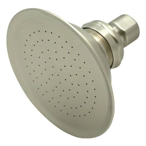 Kingston Brass 1 Spray 4 9 In Single Wall Mount Fixed Rain Shower Head In Brushed Nickel Hp10sn