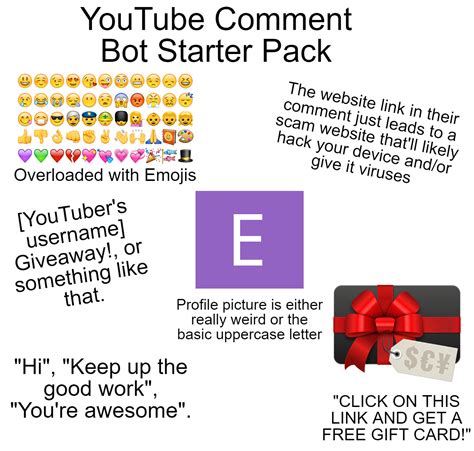 Youtube Comment Bot Starter Pack Rstarterpacks Starter Packs