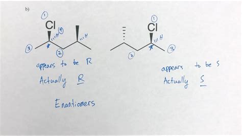 How To Determine Enantiomers And Diastereomers Youtube