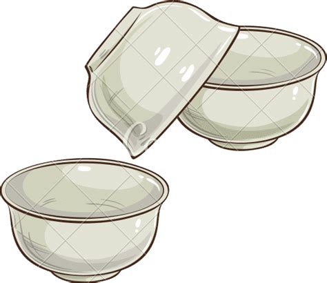 Tea Bowls Vector Illustration 素材 Canva可画