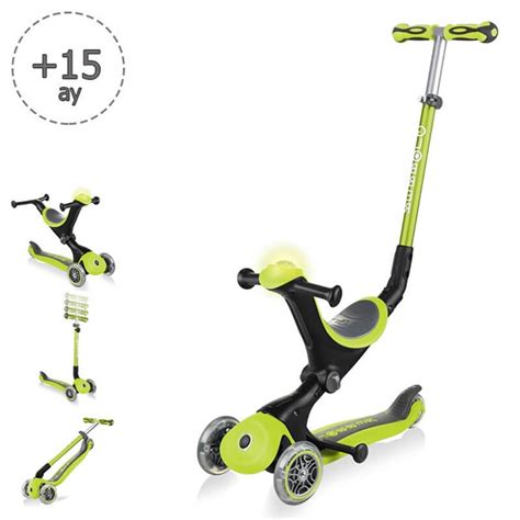 Globber Go Up Deluxe Play Scooter Yeşil