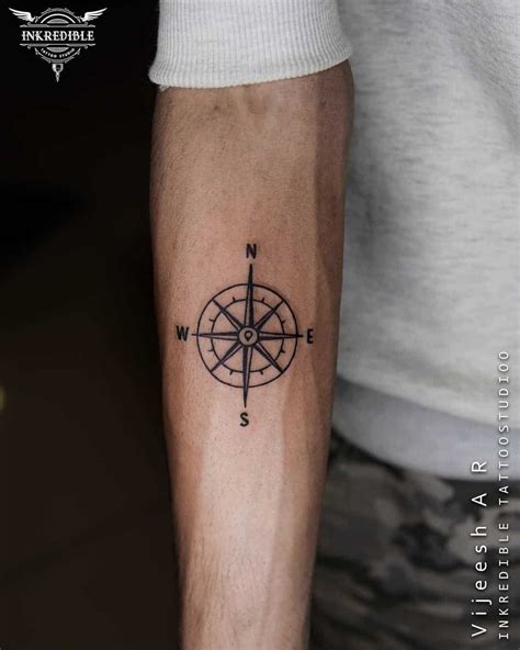 Forearm Compass Tattoo Black Ideas Compass Tattoo Design Compass Tattoo Small Compass Tattoo