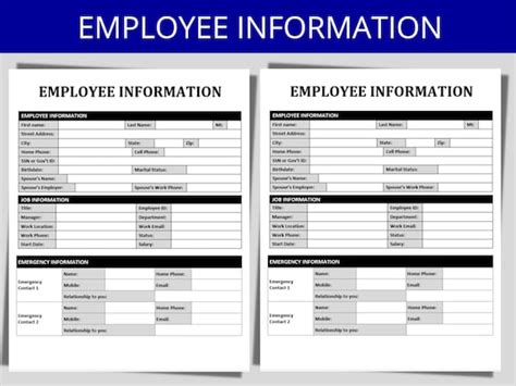 Customer Information Form Template Excel