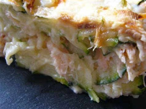 Gratin Fondant De Courgettes Au Saumon Recette Ptitchef