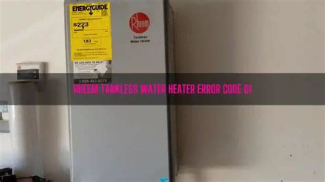 Rheem Tankless Water Heater E5 Code [how To Fix]