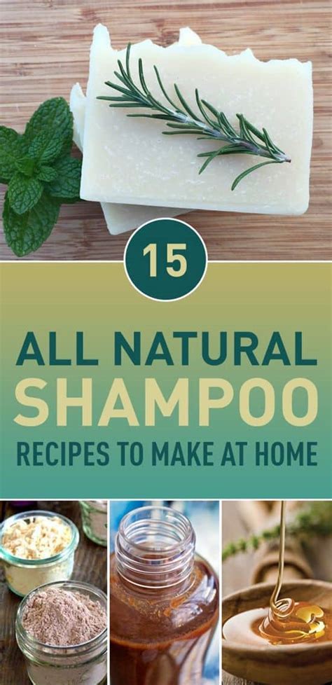 15 All Natural Shampoo Recipes To Make At Home