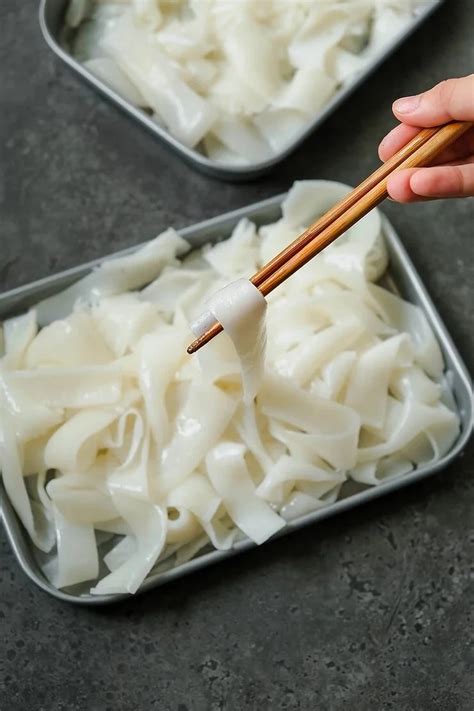 Homemade Fresh Flat Rice Noodles The Foodie Takes Flight