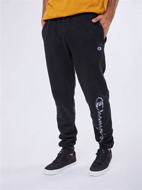 Ripley Jogger Hombre Champion Negro Powerblend Graphic