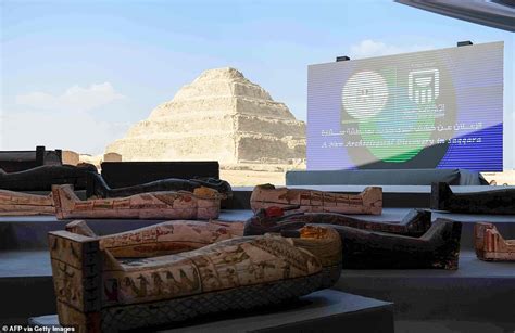 Egyptian Officials Unveil 100 Sarcophagi Found In Vast Necropolis Near