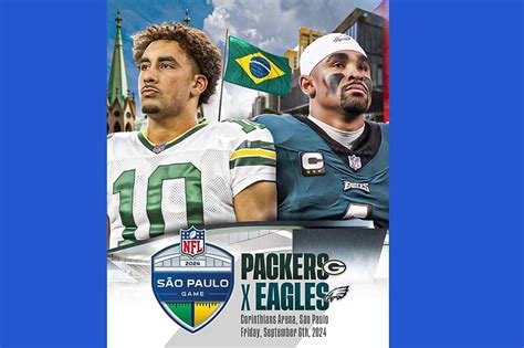 Green Bay Packers e Philadelphia Eagles farão primeiro jogo da NFL no