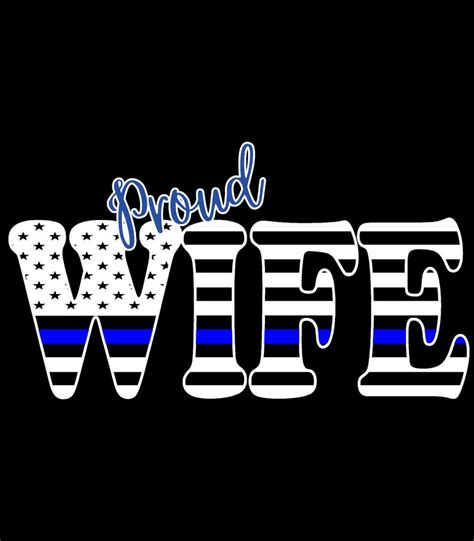 Thin Blue Line Wife Svg Law Enforcement Officer Wife Png Leo