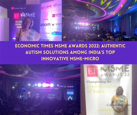 Economic Times Msme Awards 2022 Authentic Autism Solutions Among India