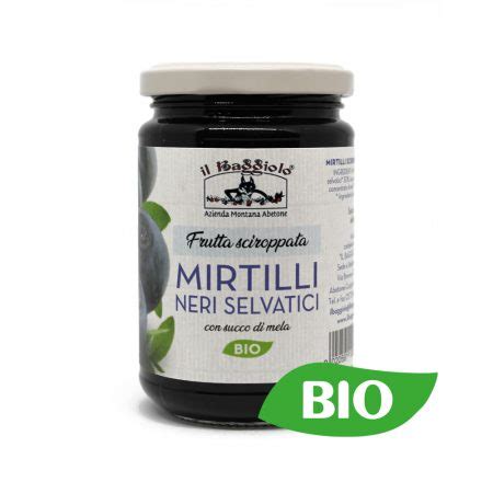 Composta Di Mirtilli Neri Selvatici 330 G Il Baggiolo