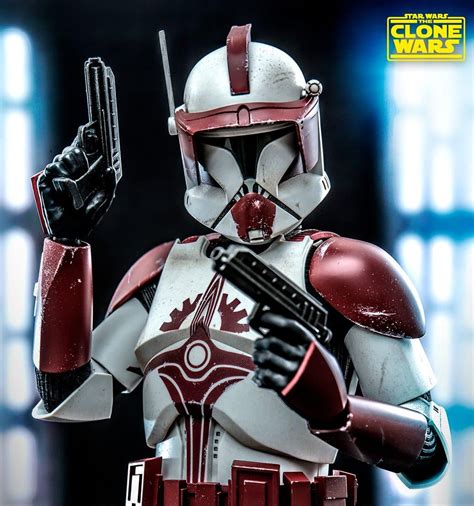 Hot Toys Clone Commander Fox Figure Star Wars The Clone Wars Sixth ...