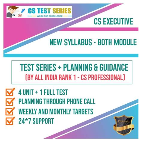 CS Executive New Syllabus Both Modules All Eight Subjects