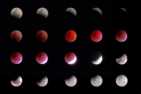 phases of lunar eclipse 11247102 Stock Photo at Vecteezy