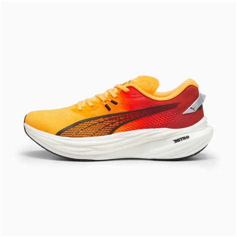 Deviate NITRO 3 Running Shoes Men Sun Stream Sunset Glow PUMA White