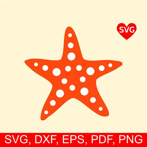 Starfish Svg File Star Fish Svg File For Cricut Beach Starfish