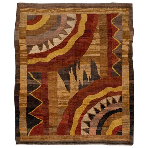 Vintage Art Deco Style Wool Rug For Sale At 1stdibs