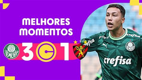 PALMEIRAS 3 X 1 SPORT MELHORES MOMENTOS SEGUNDA FASE COPINHA 2024