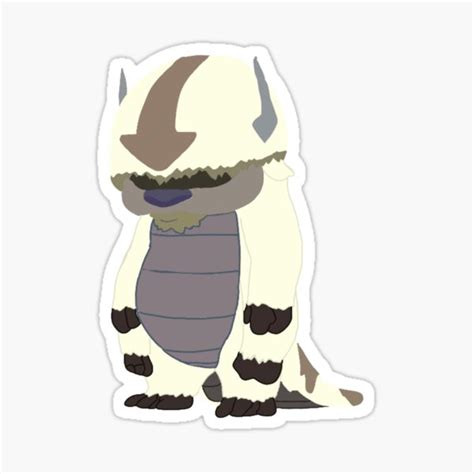 Standing Appa Avatar Sticker Sticker For Sale By Stickersbymel7