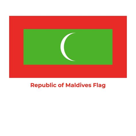 Premium Vector The Maldives Flag