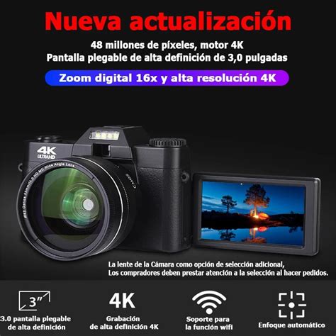 C Mara Digital J K Con Wifi Millones De P Xeles Pantalla Plegable