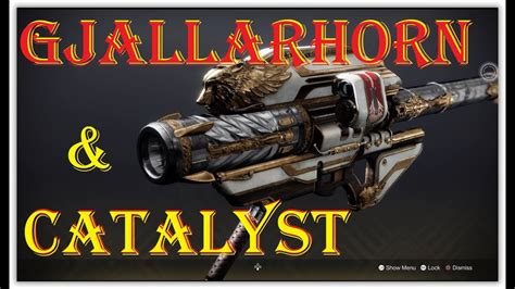 how to get gjallarhorn and catalyst in destiny 2 بهترین راکت لانچر