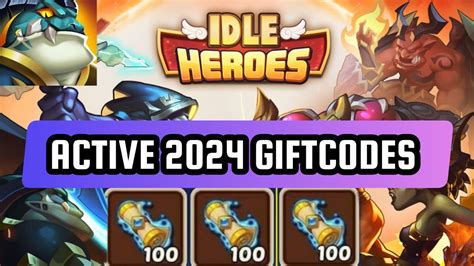 NEW IDLE HEROES GIFT CODES 2024 JANUARY IDLE HEROES CODES IDLE