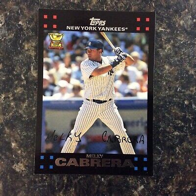 2007 Topps 421 Melky Cabrera New York Yankees EBay