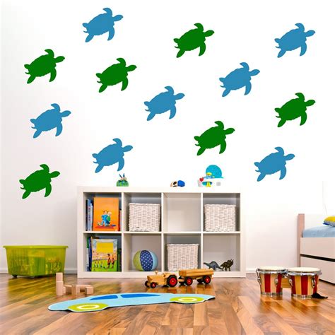 Turtle Under The Sea Wall Sticker Pack