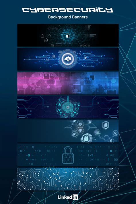 Linkedin Cybersecurity Background Banners Masterbundles