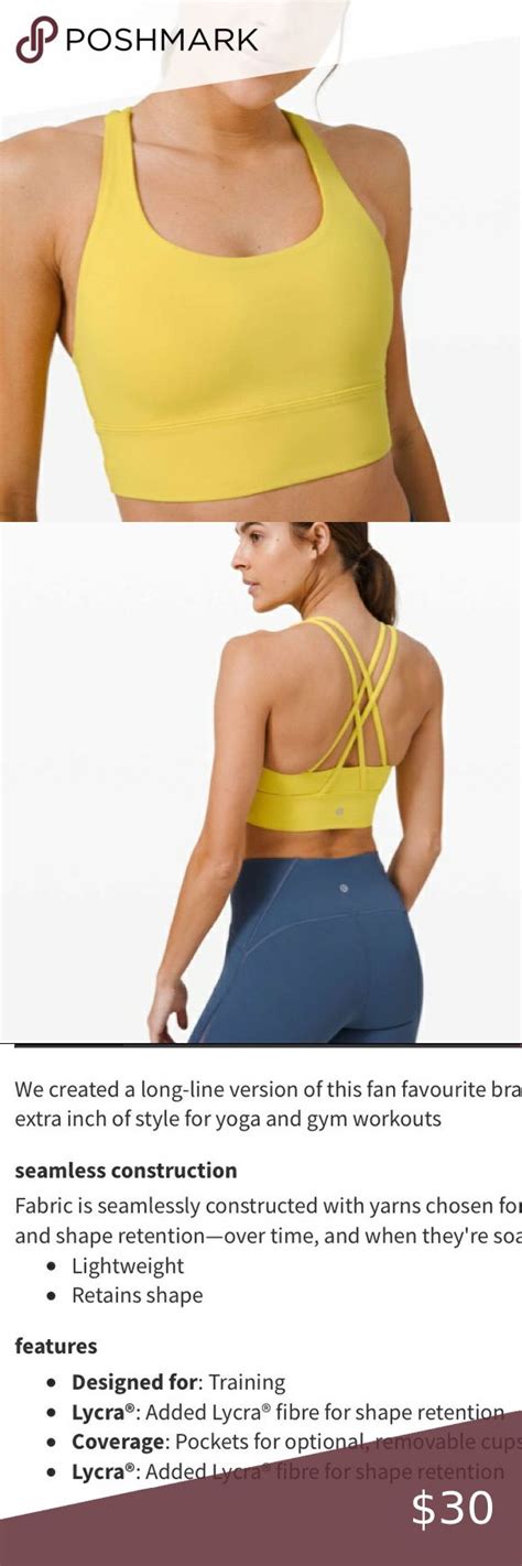 Lululemon Energy Bra Long Line Sizing Chart