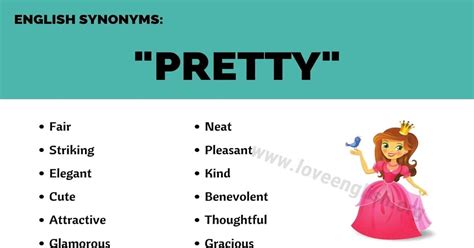 Another Word for Pretty: 30+ Useful Synonyms for Pretty in English - Love English