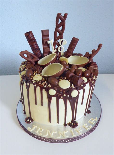 A Chocolate Drip Cake For A Massive Kinder Chocolate Fan Birthday