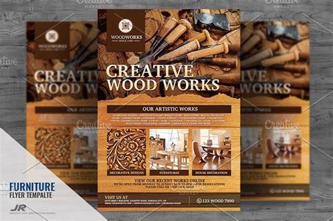 Wood Works And Wood Craft Flyer Flyer Design Templates Flyer Flyer