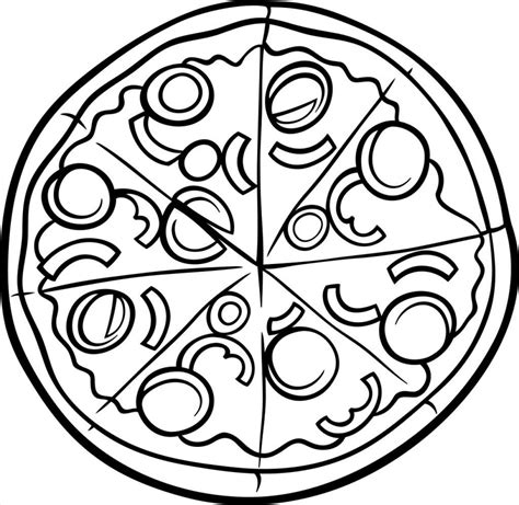 Pizza Drawing at GetDrawings | Free download