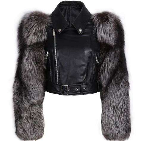 Genuine Leather And Fur Jacket Fur Leather Jacket Leather Coat Womens Fur Jacket