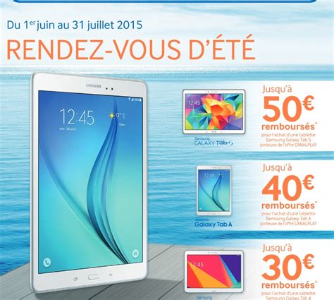 Remboursement De Euros Sur Les Tablettes Galaxy Tab Bons