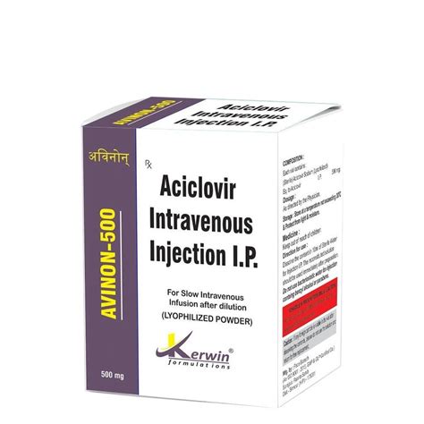 Lyophilized Powder Form Aciclovir Intravenous Infusion Ip Mg For