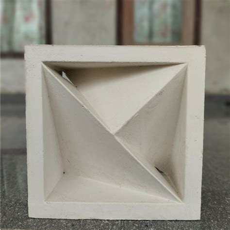 Jual Cetakan Loster Fiberglass Motif Pyramid P1 Ukuran 20x20 Tebal 10cm