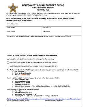 Ohio Public Records Request Template Fill Online Printable Fillable