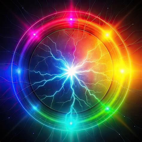 premium photo  circle  lightning lights   circle  light