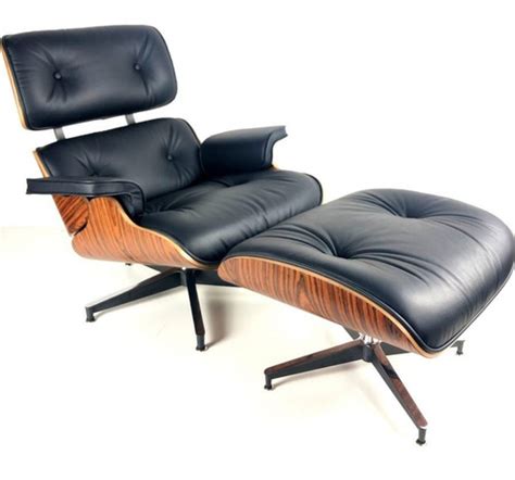 Sillón Eames Lounge Chair Con Ottoman Cuero Tendencia Home Cuotas