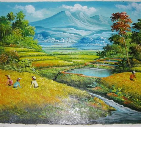 Detail Gambar Pemandangan Gunung Dan Sawah Asli Koleksi Nomer 23