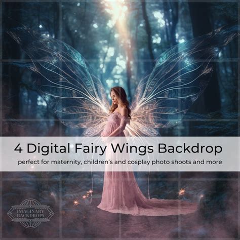 Fairy Wings Digital Backgrounds for Photography, Digital Backdrop ...