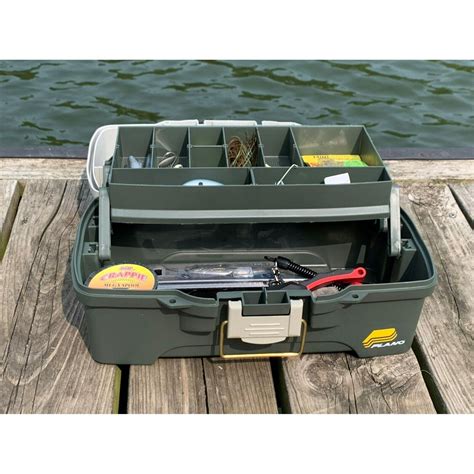 Plano 6201 One Tray Tackle Box Bait Storage Extending Cantilever Tray