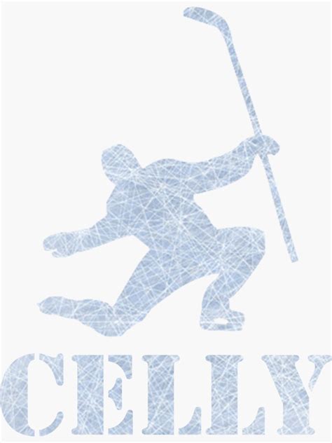 "Celly Hockey Shirt" Sticker by Pucadesign | Redbubble