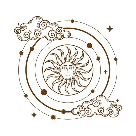 solar system astrology 3941924 Vector Art at Vecteezy