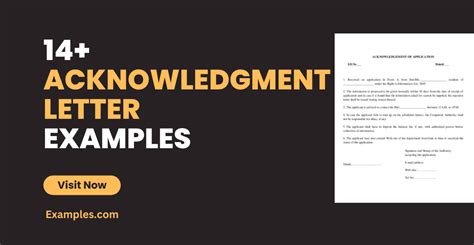 Acknowledgment Letter Examples Format Pdf